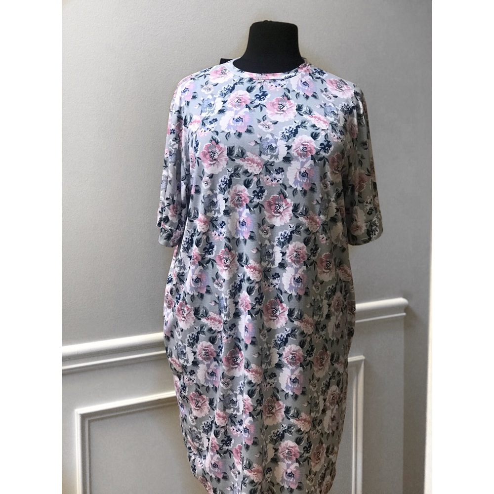 REB DOLLS FLORAL T-SHIRT DRESS
